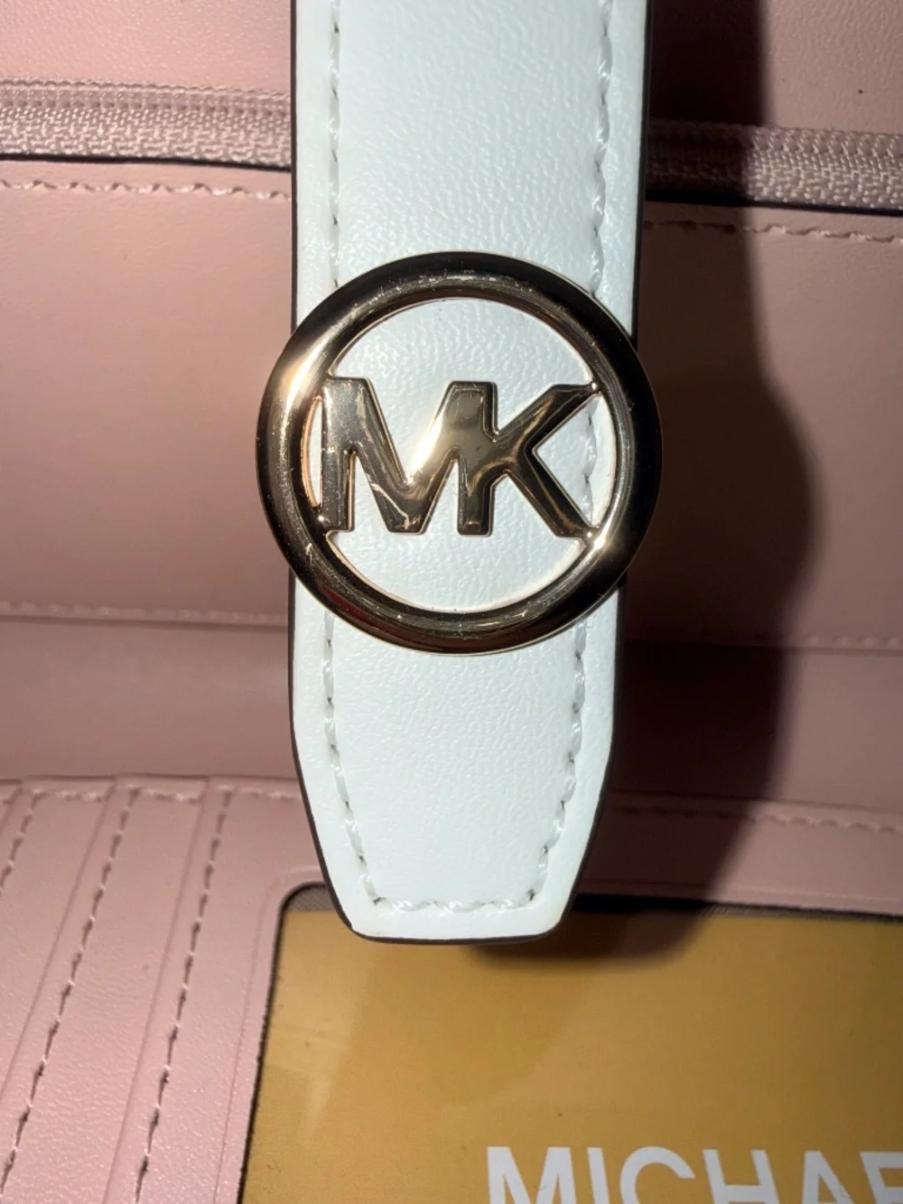 ✨ NWOT Michael Kors Greenwich Medium Signature Logo Wallet Powder Blush Multi ✨